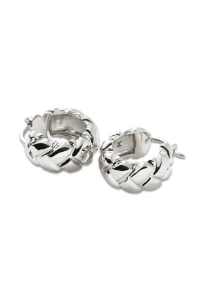 Lucy Williams Waffle Mini Hoop Earrings