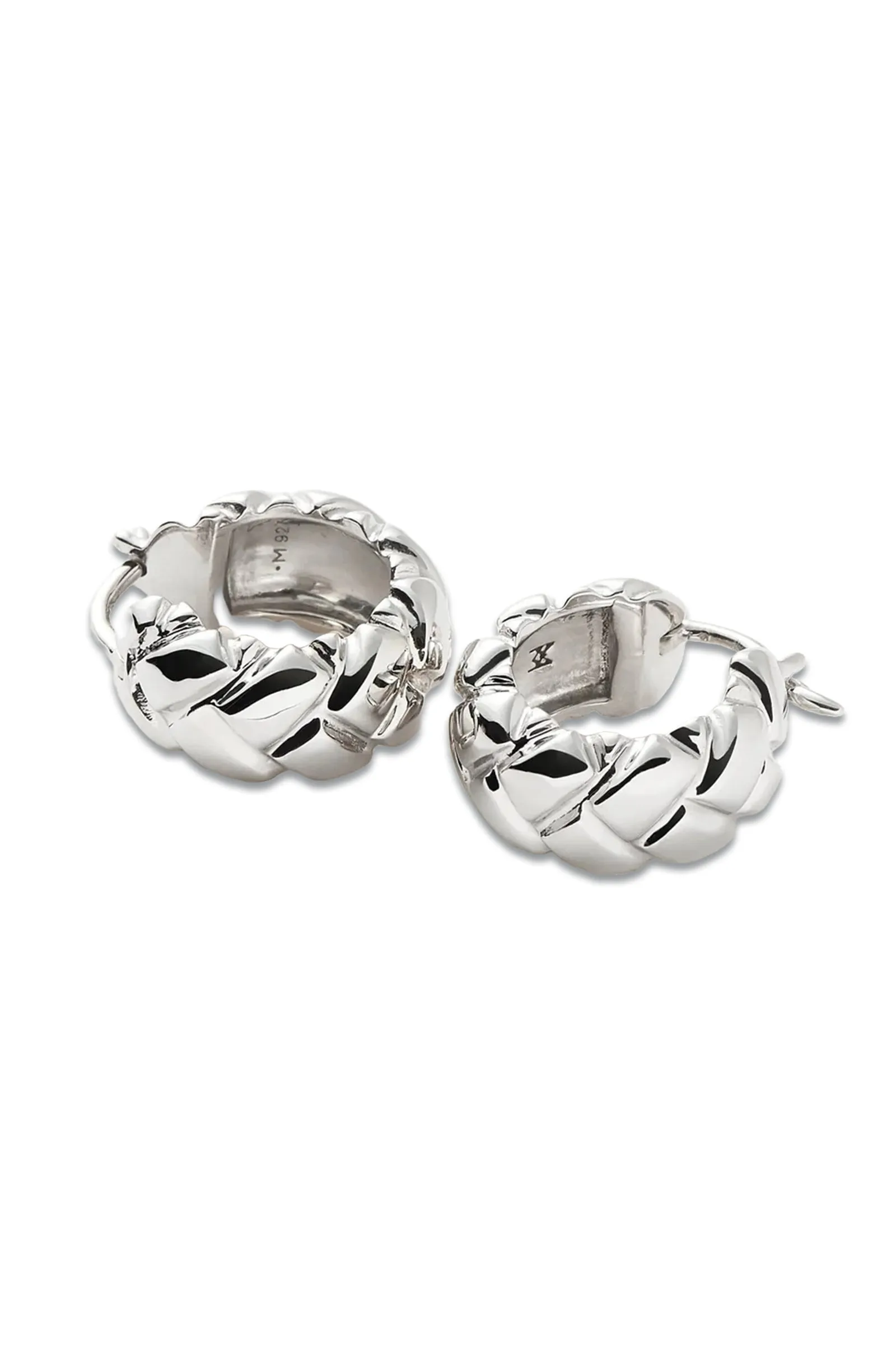 Lucy Williams Waffle Mini Hoop Earrings