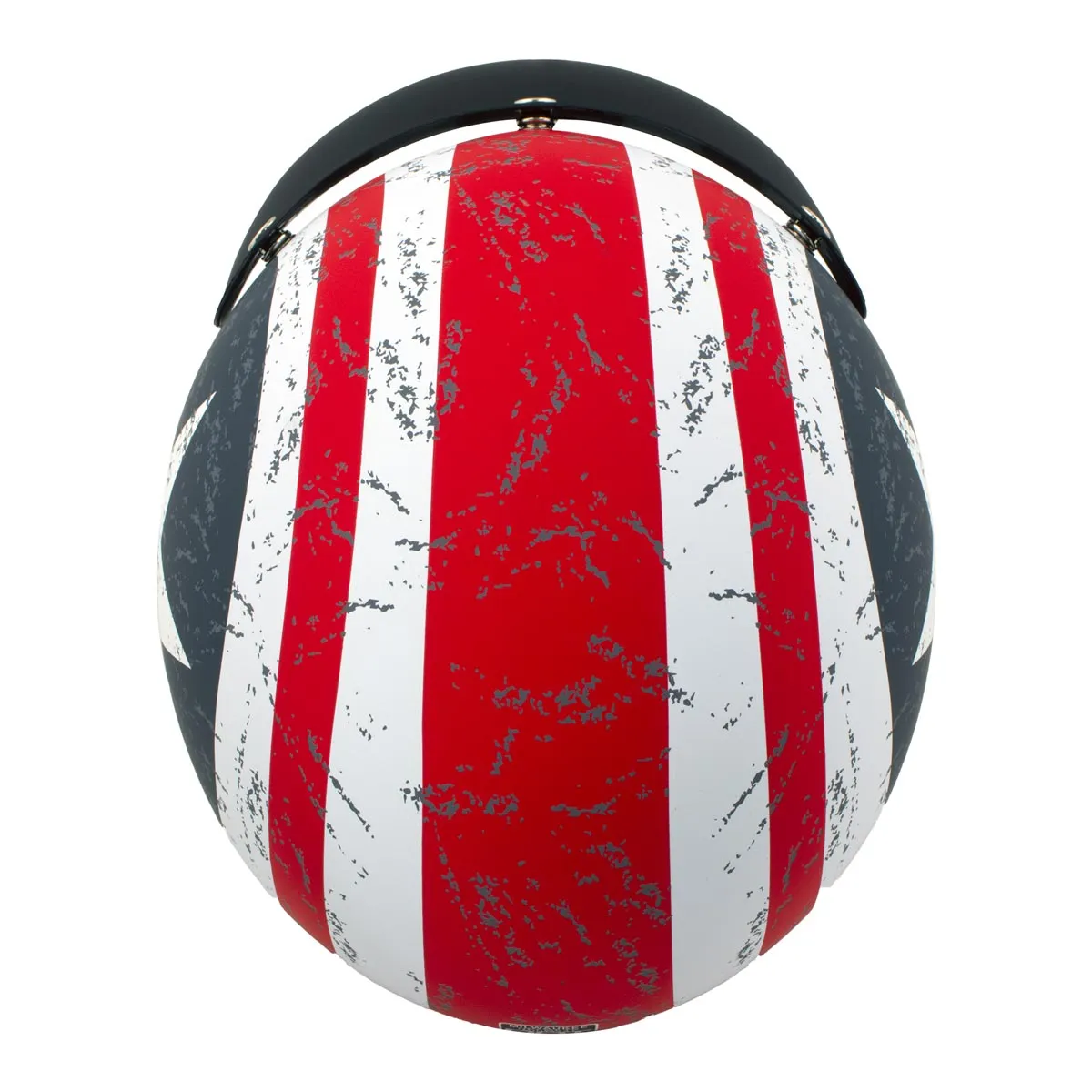 Milwaukee Helmets MPH9701DOT 'Maverick' 3/4 Open Face Stars and