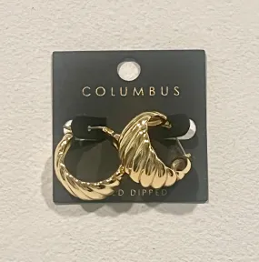 New Vintage 3/4" Earrings Gold