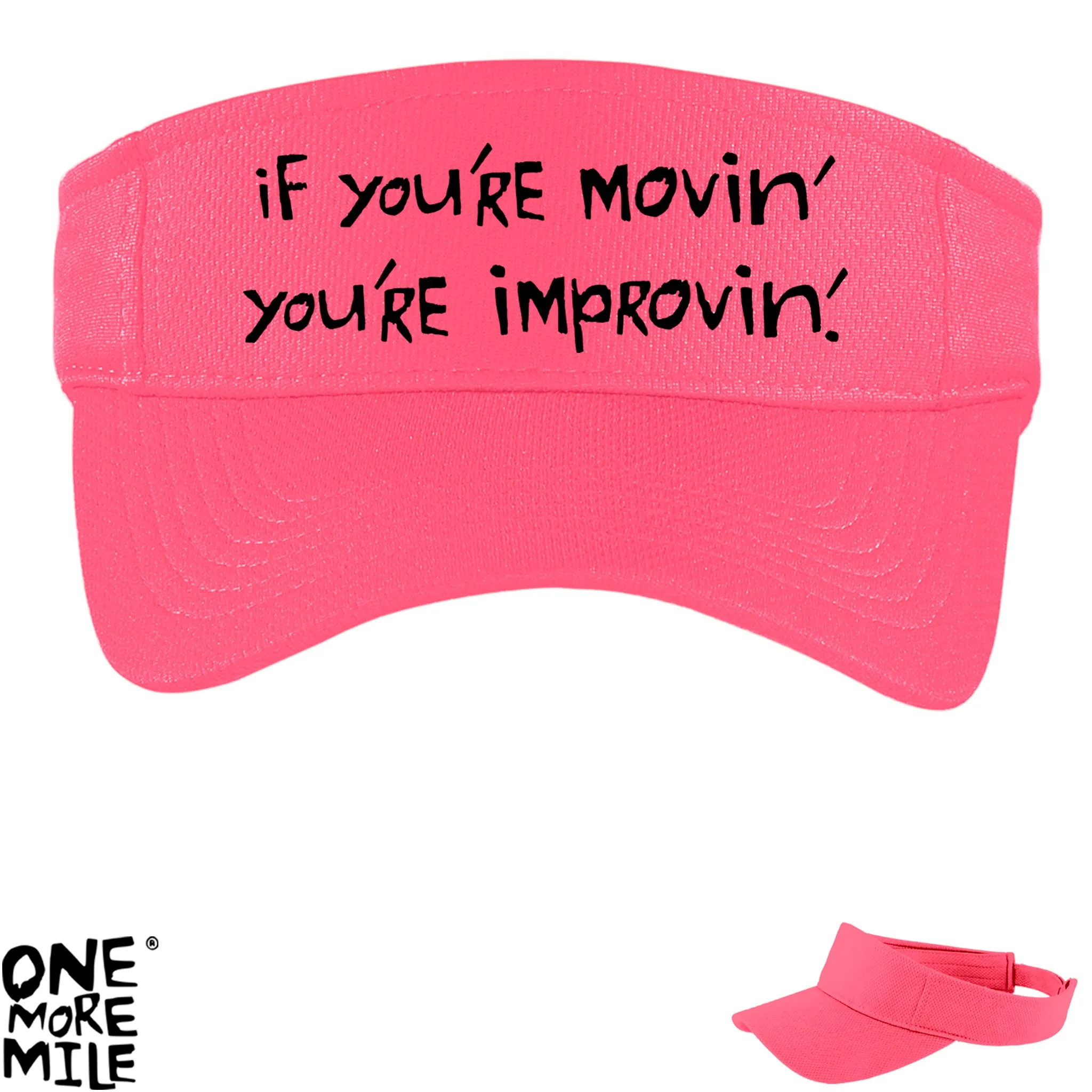 OMM Running Visor - "If You're Movin' You're Improvin'"