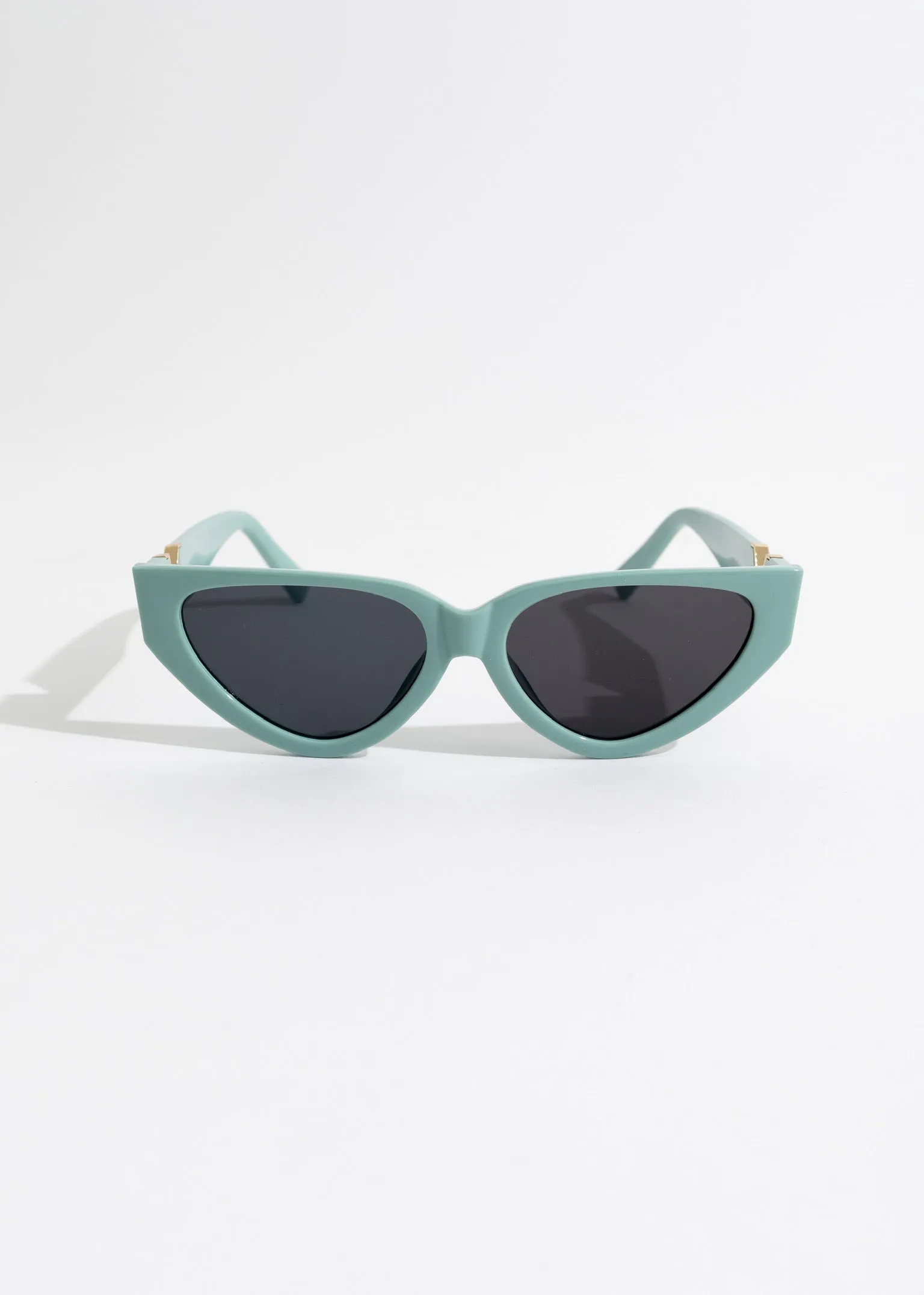Only Me Oval Sunglasses Green
