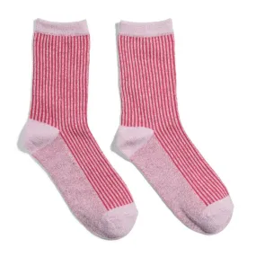 Pieces Sebby Glitter Sock Pink