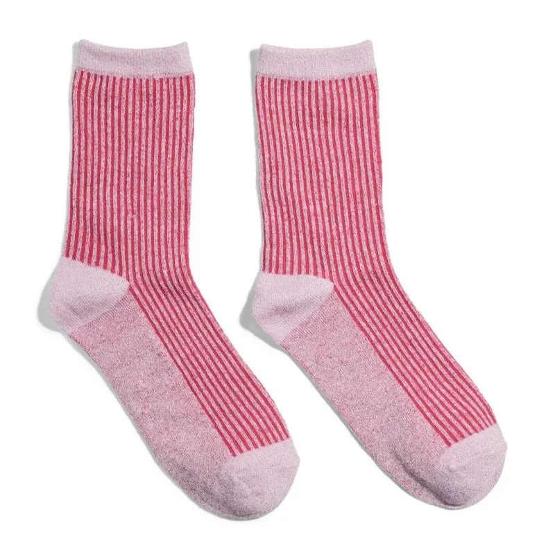 Pieces Sebby Glitter Sock Pink