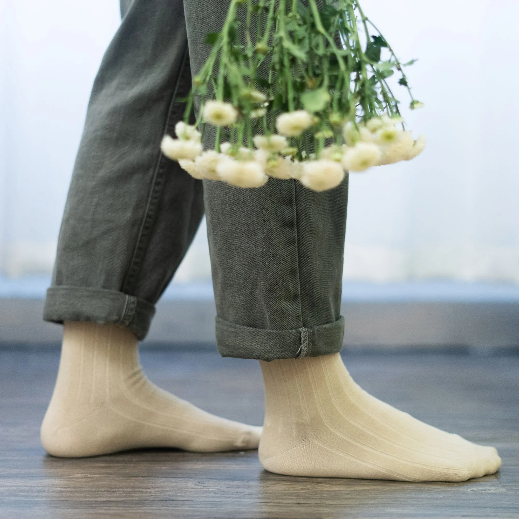 Playful Socks - Beige