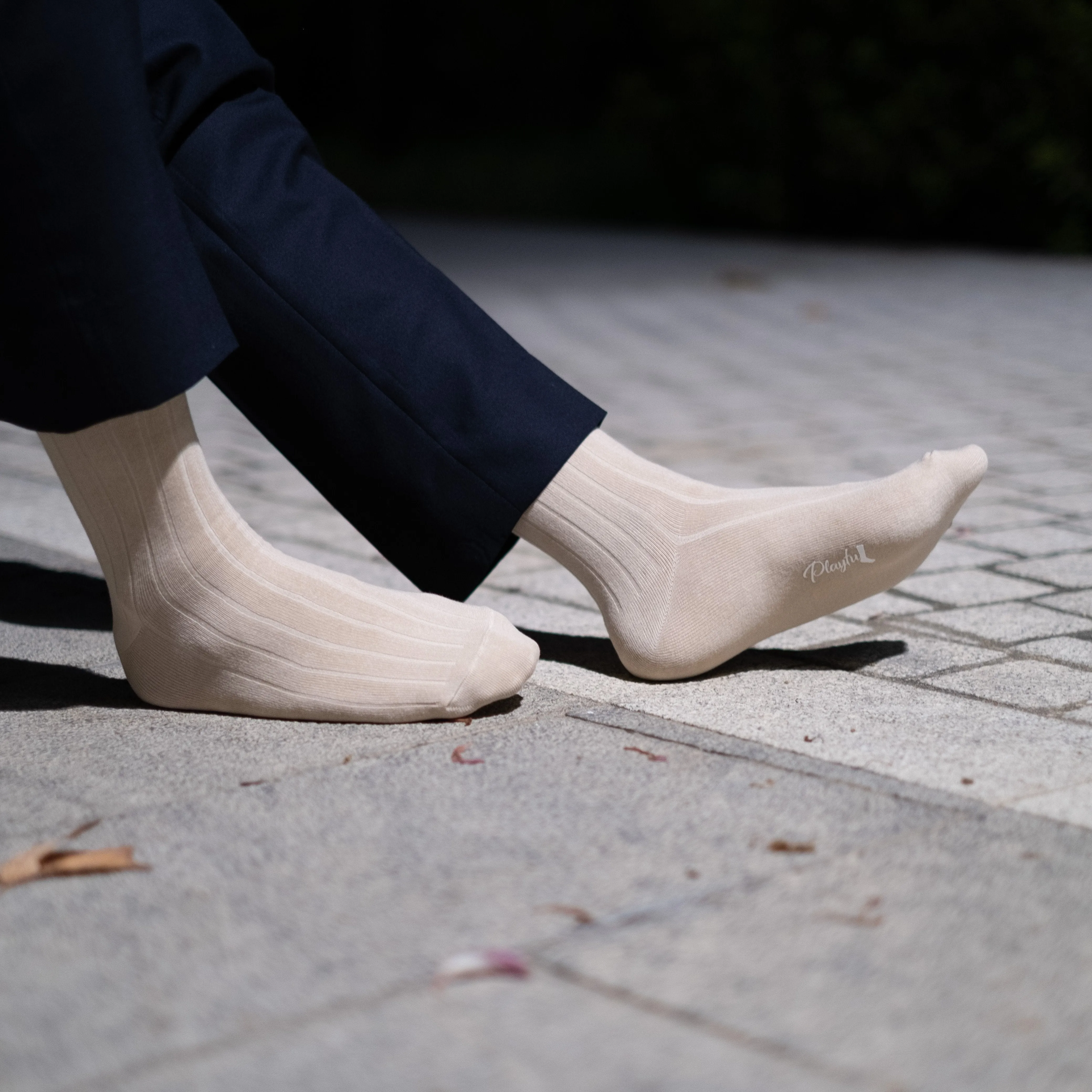 Playful Socks - Beige
