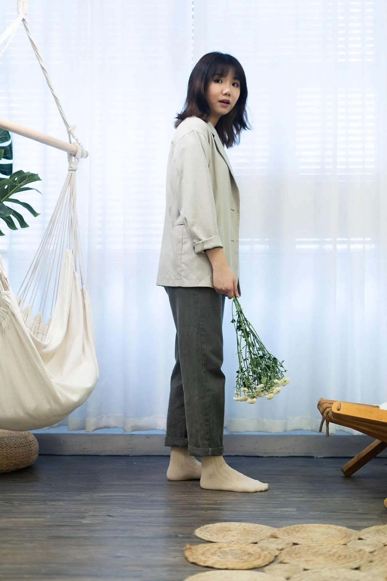 Playful Socks - Beige
