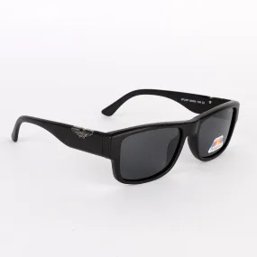 Police Polarized Silver Metal Black Sunglasses