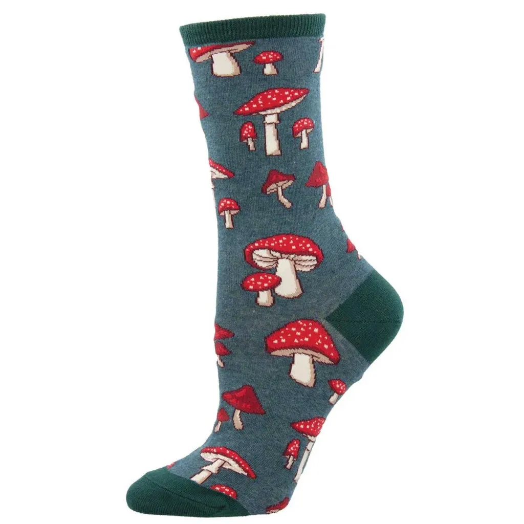 PRETTY FLY FOR A FUNGI SOCKS - GREEN