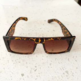 Rectangle Medium Tortoise Sunglasses