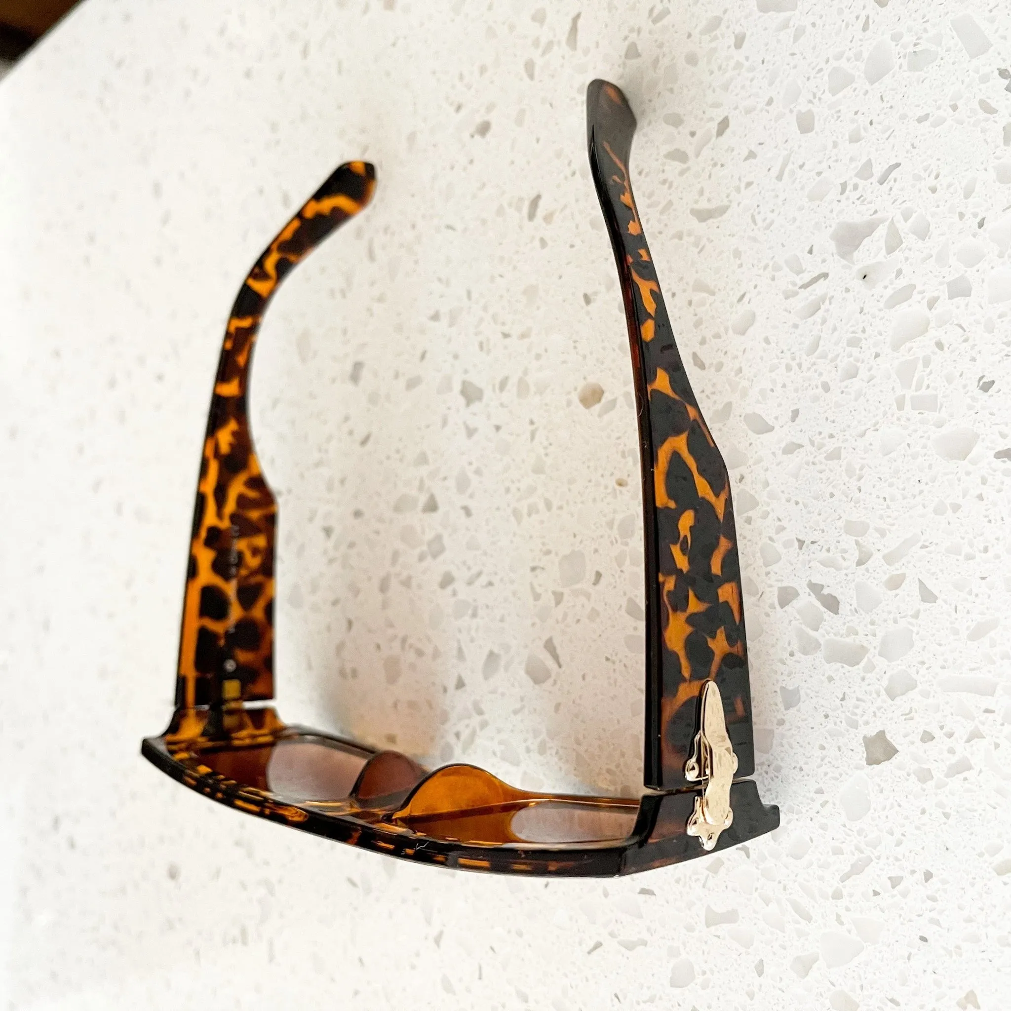 Rectangle Medium Tortoise Sunglasses