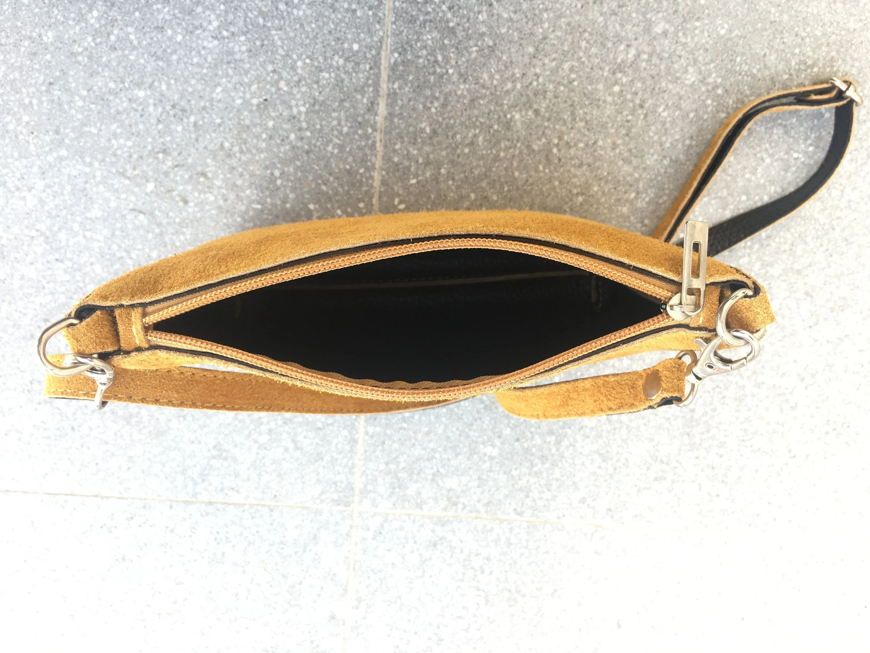 RED suede leather bag. Crossbody / shoulder bag in GENUINE  leather. Small RED suede purse, adjustable strap and zipper. Small red suede bag