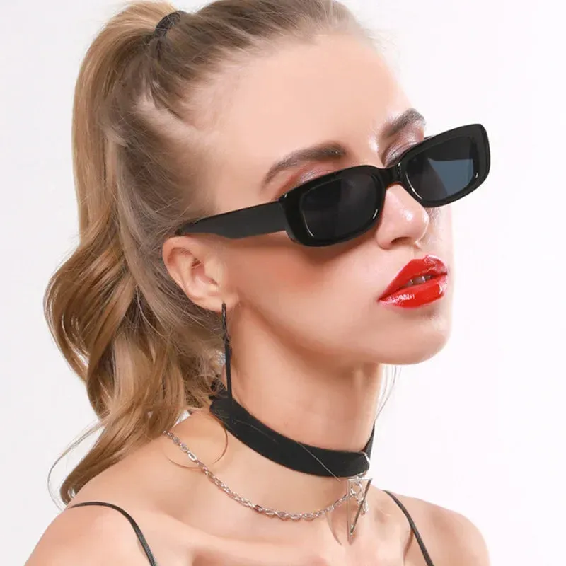 Retro Trendy Vintage Square Rectangle Wholesale Sunglasses