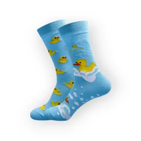 Rubber Duck Odd Cotton Socks: Fun and Playful Design
