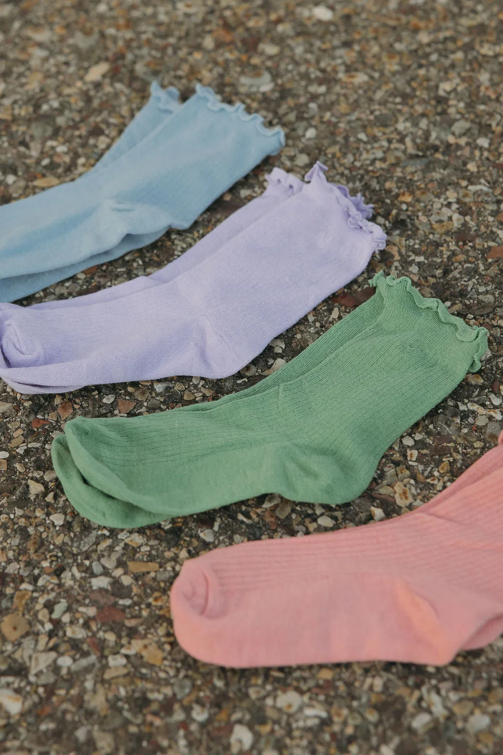 Ruffle Socks-Lilac