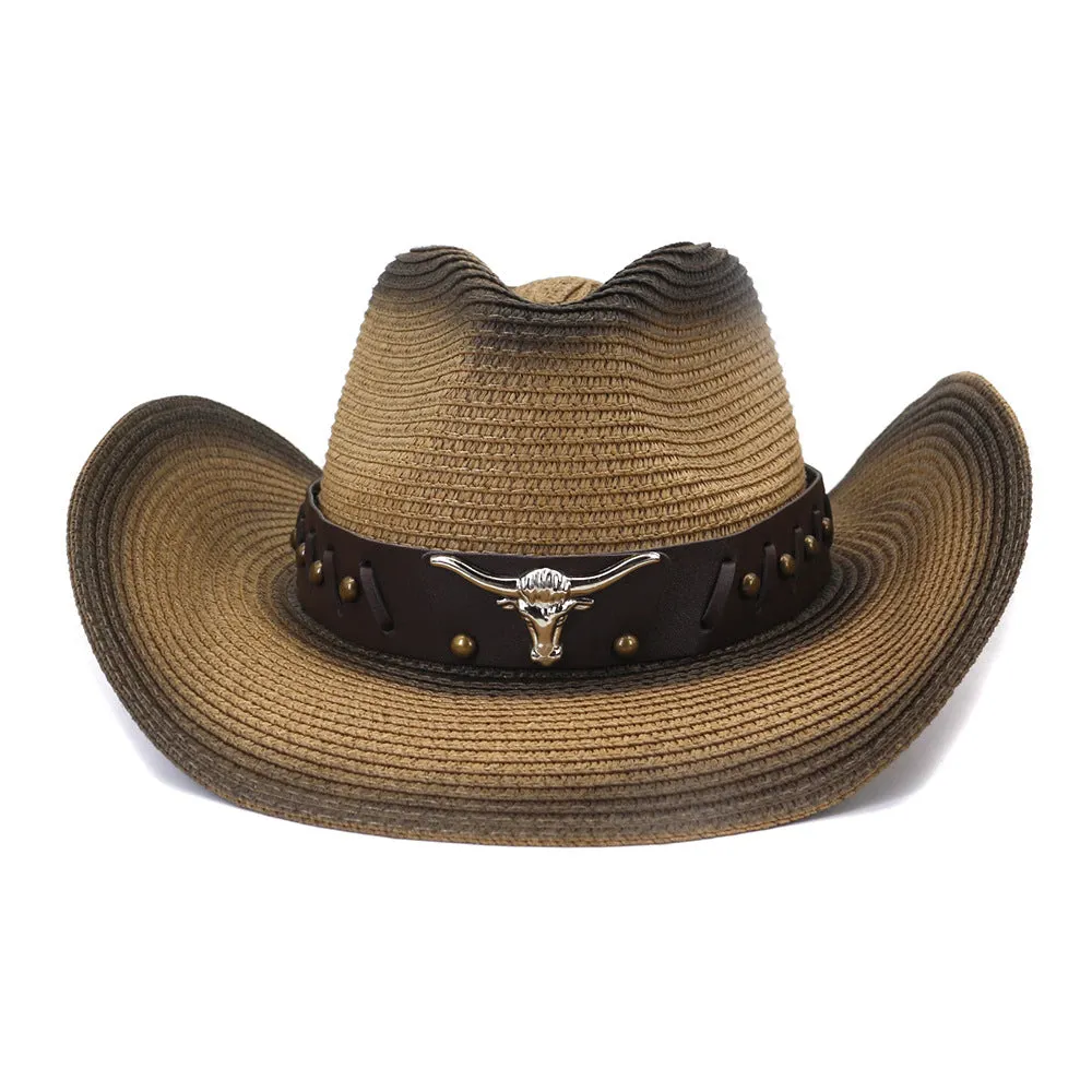 Straw Cowboy Hats Sun Protection by the Sea Sun Hat Men