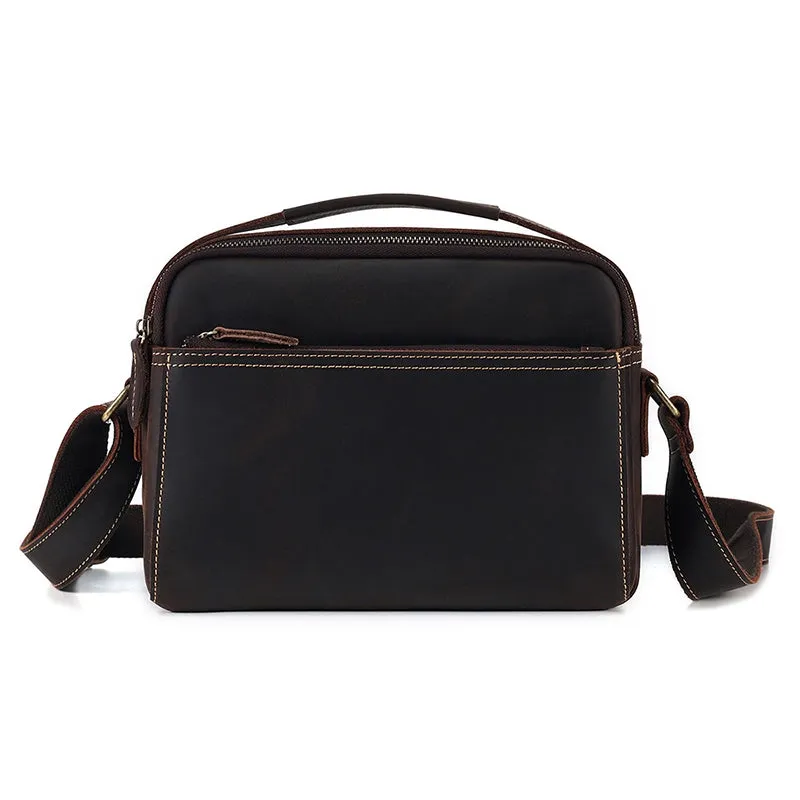 Vintage Marvel Crazy Horse Leather Crossbody Bag
