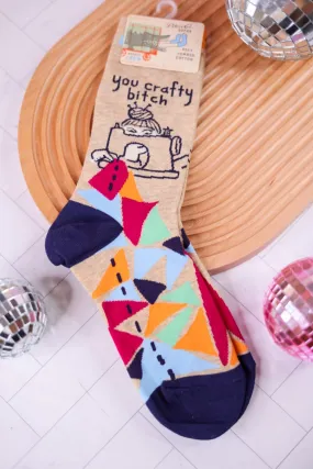 You Crafty Bitch Crew Socks