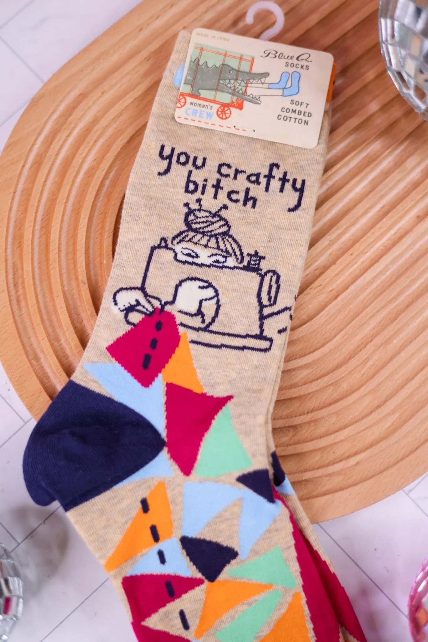 You Crafty Bitch Crew Socks